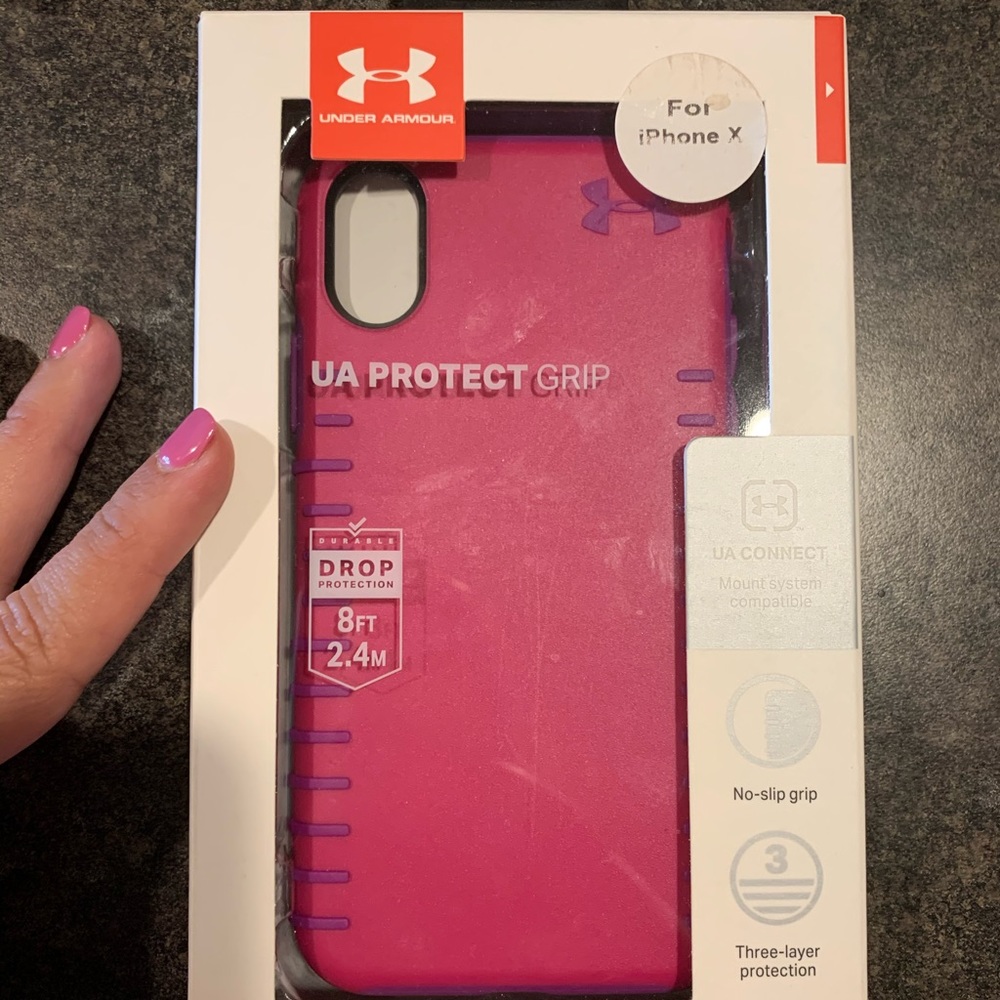 Pink Under Armour iPhone Case